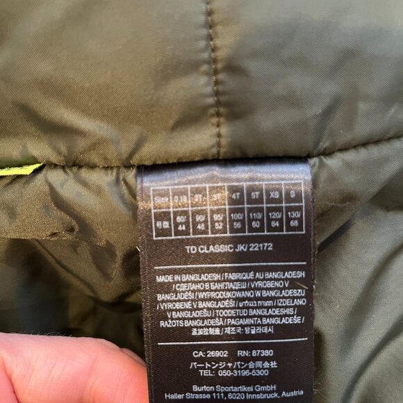 Burton Toddler Classic Jacket - Picture 5 of 10